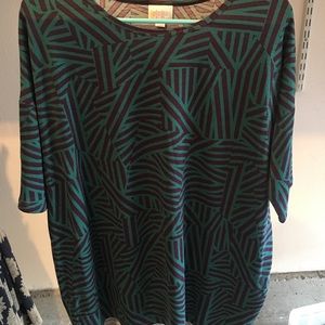 Size small Irma green and purple lularoe